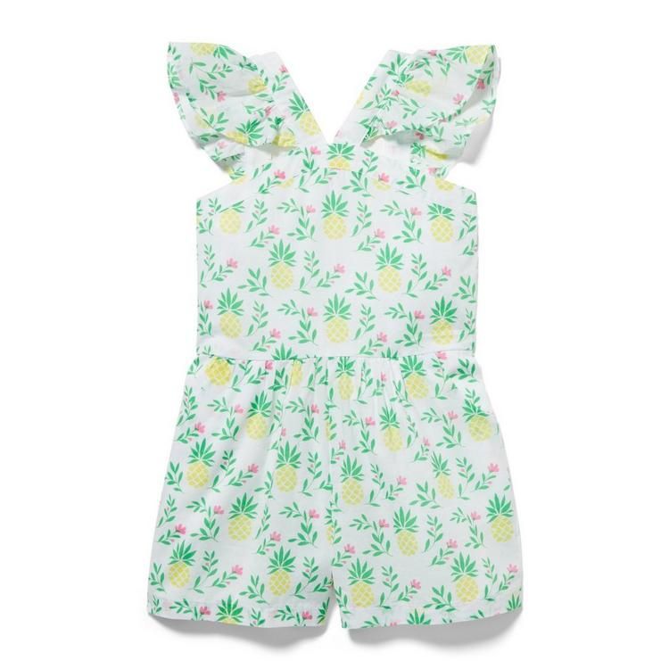 Pineapple Ruffle Sleeve Romper | Janie and Jack