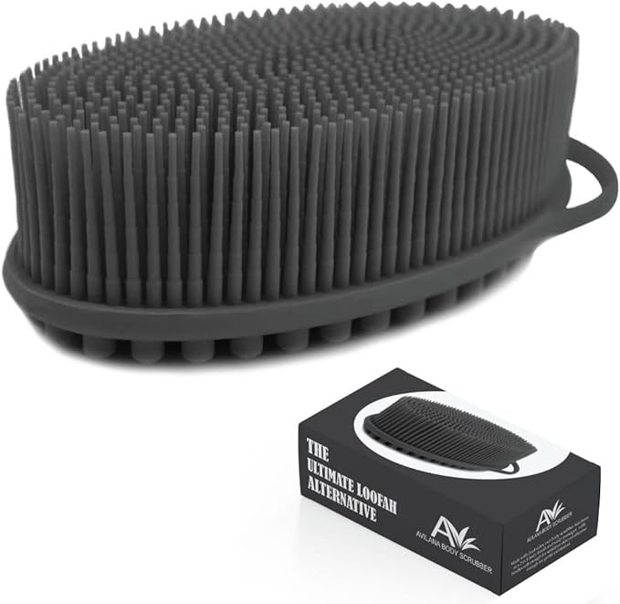 Avilana Silicone Body Scrubber, Gentle exfoliating body scrubber That's Easy to Clean, Lathers We... | Amazon (US)