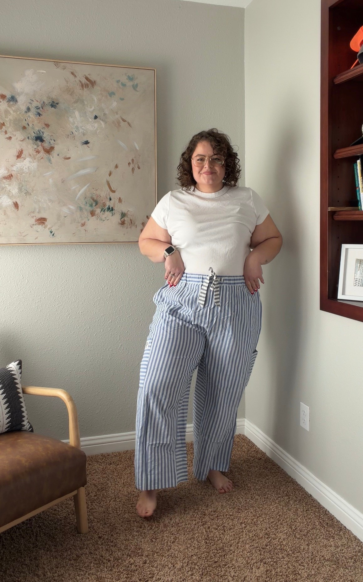 Top XL 
Bottoms XXL

bust 44  //  waist 42  //  hips 55  //  5’6” 

#LTKSpringSale #LTKmomlife #LTKPlusSize