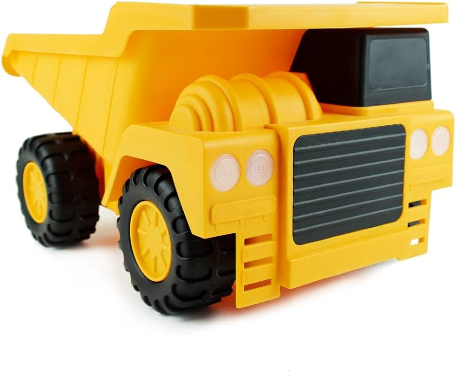 Boley Large Jumbo Dump Truck Construction Vehicle - Button Activated Lights and Sounds Constructi... | Amazon (US)
