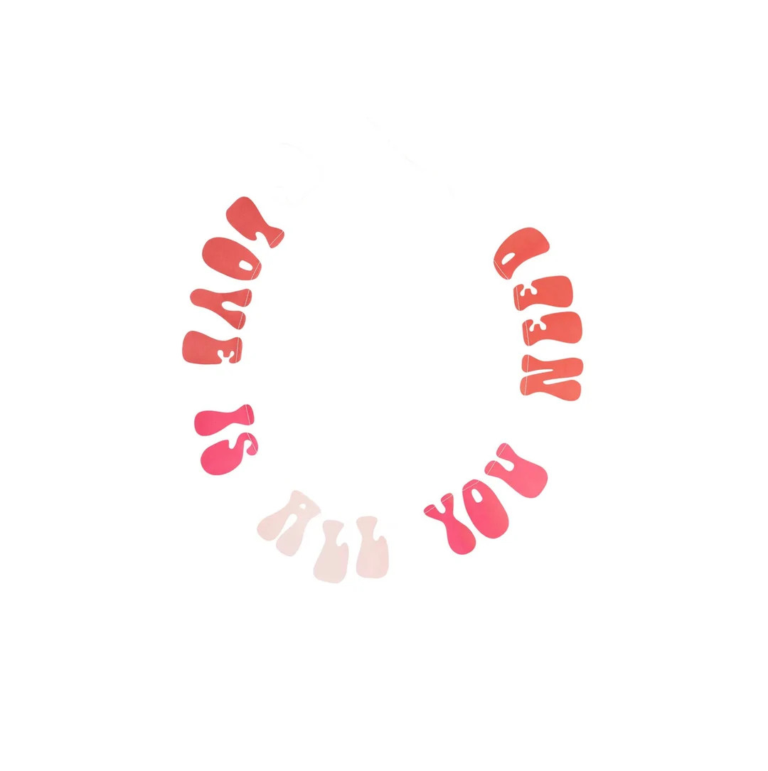 Groovy Banner Groovy Valentine Decor, Valentine Banner, Retro Valentines Party Supplies, Groovy H... | Etsy (US)