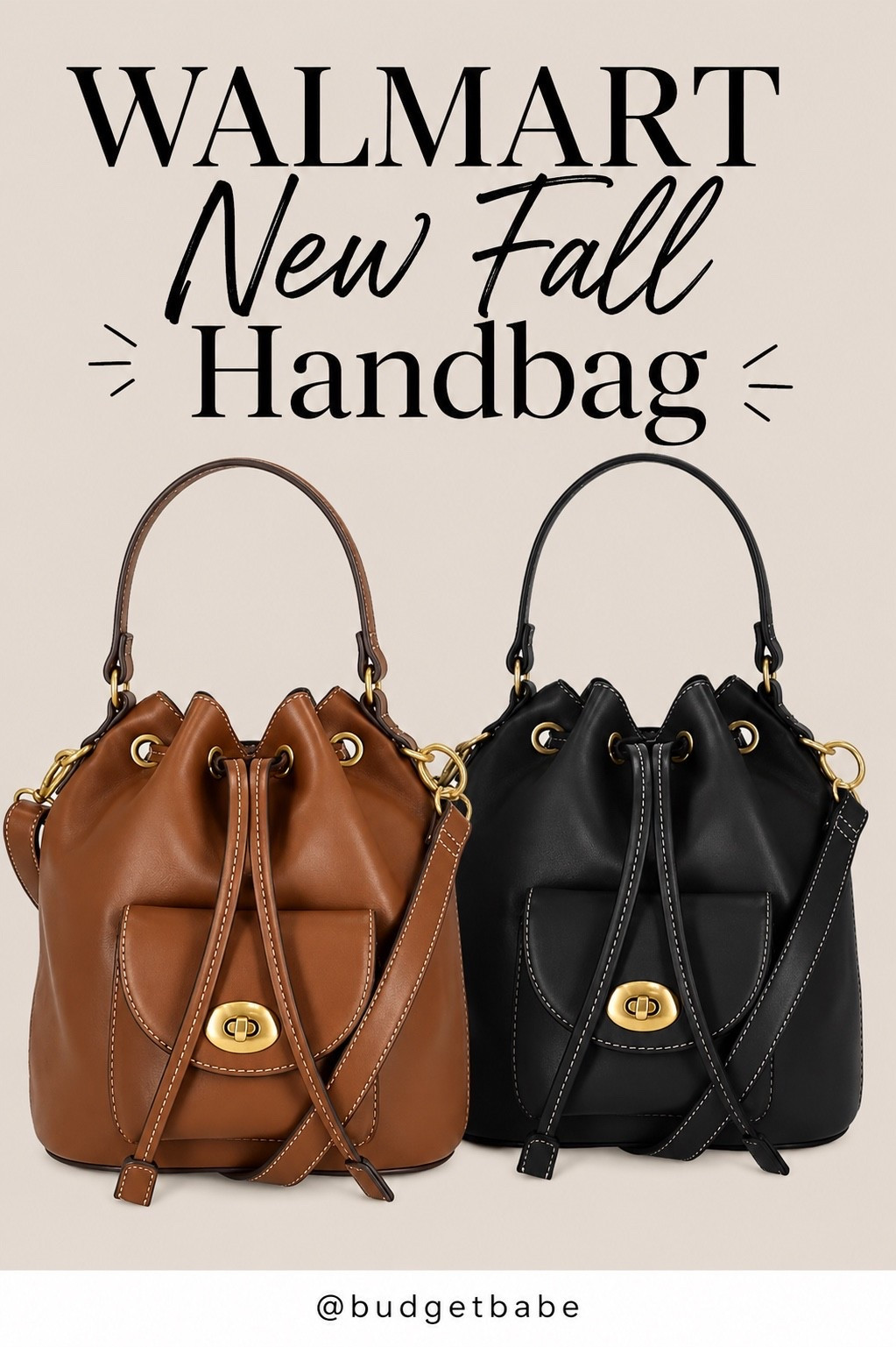 Walmart new fall handbag that is giving Coach energy for less!