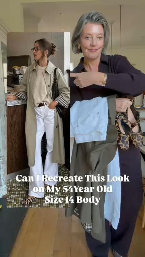 Recreating this trending outfit on my 54 year old size 14 body. 

Pinterest Inspo trench Weather 🧥
Sezane trench coat size 12
Cloud Jeans size 29 linked exact ones but not available in white though so linked similar as well. 
Sezane cardigan size medium 
Shoes true to size

Leopard print shoes
Wide leg jeans trench coat 

Trench coat, autumn outfit, transitional fashion, outfit ideas, trending styl

 

#LTKuk #LTKshoes #LTKstyletip #LTKover50style #LTKautumn