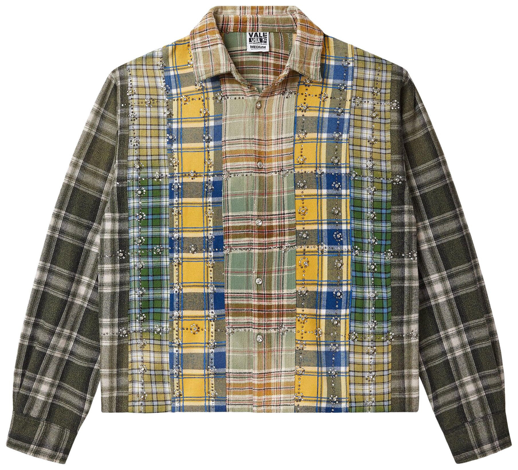 Buy Vale Forever Earth Day Flannel 'Green/Patchwork' - VALE 04 008 MC | GOAT UK | GOAT