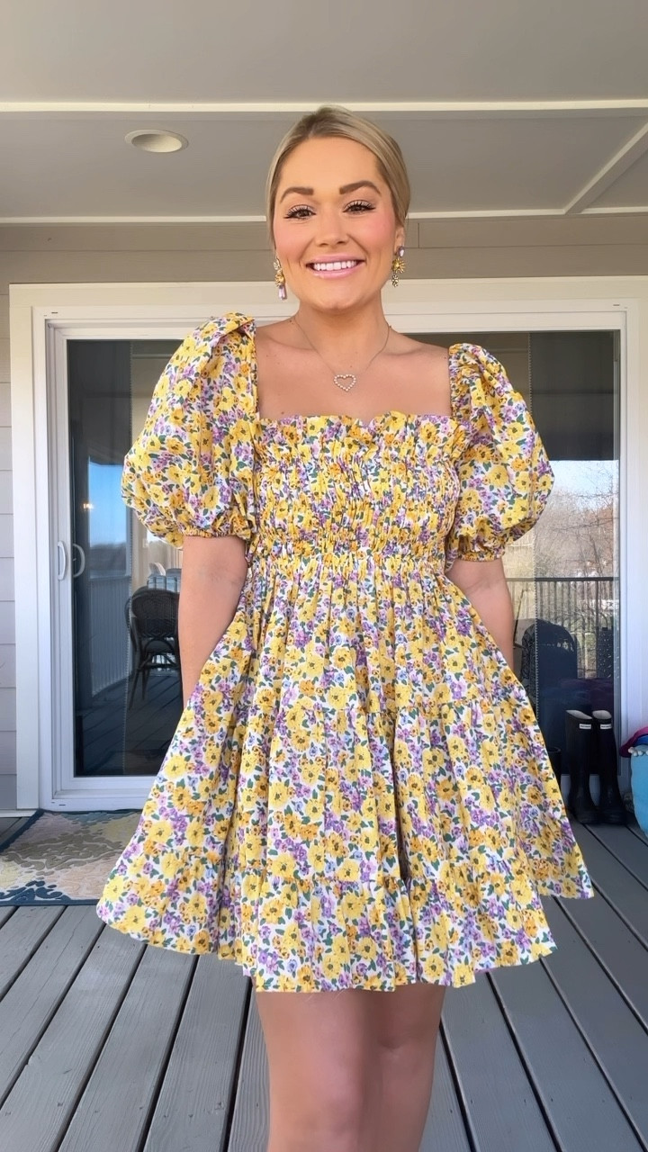 Easter / spring dress
Wearing size small 
Use code WHITNEYRIFE for 15% off dress

#LTKSeasonal #LTKwedding