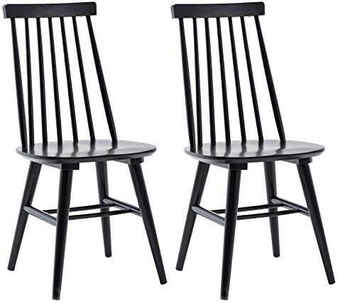 Duhome Dining Chairs Set of 2, Wood Dining Room Chairs Slat Back Kitchen Room Chair Windsor Chair... | Amazon (US)