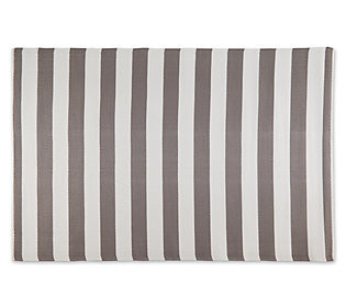Design Imports Stripe Outdoor Rug 4' x 6' | QVC