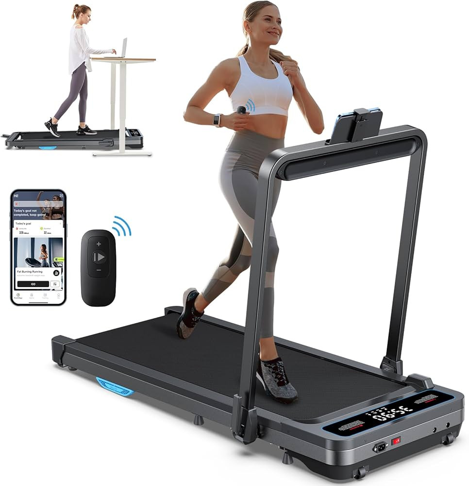 Incline Under Desk Walking Pad: Voice Controlled Smart Standing Treadmill Works with KINOMAP WELL... | Amazon (US)