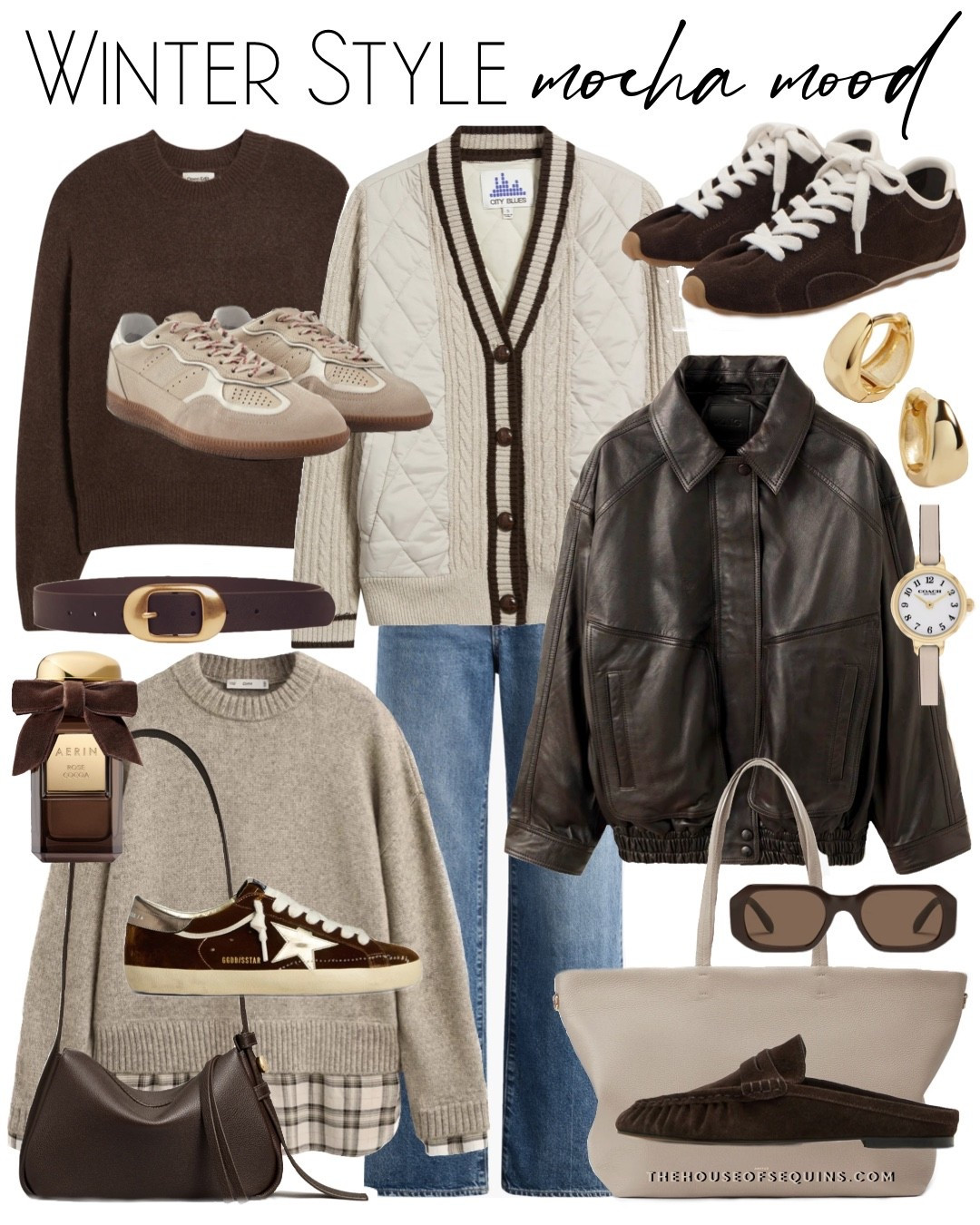 Shop Nordstrom winter outfit finds! Chocolate brown sneakers, Steve Madden loafers mules, Leather bomber jacket, varsity cardigan, layered sweater, cuyana tote bag, Tory Burch bag, alohas sneakers, straight leg jeans and more! 

Follow my LTK @thehouseofsequins on the @shop.LTK app to view this post and get my exclusive app-only content!

#liketkit 
@shop.ltk
https://liketk.it/5SHnG

#LTKOver40 #LTKgrwm #LTKootd