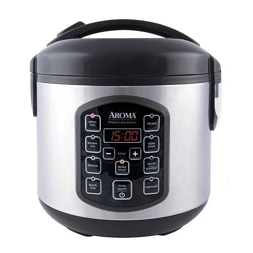 Aroma 8-cup (Cooked) Digital Rice Cooker, Multicooker & Food Steamer | HSN