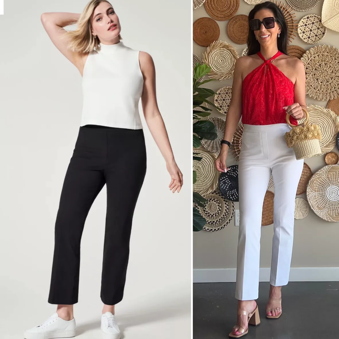 Spanx The Perfect Pant, Kick Flare Red Pants