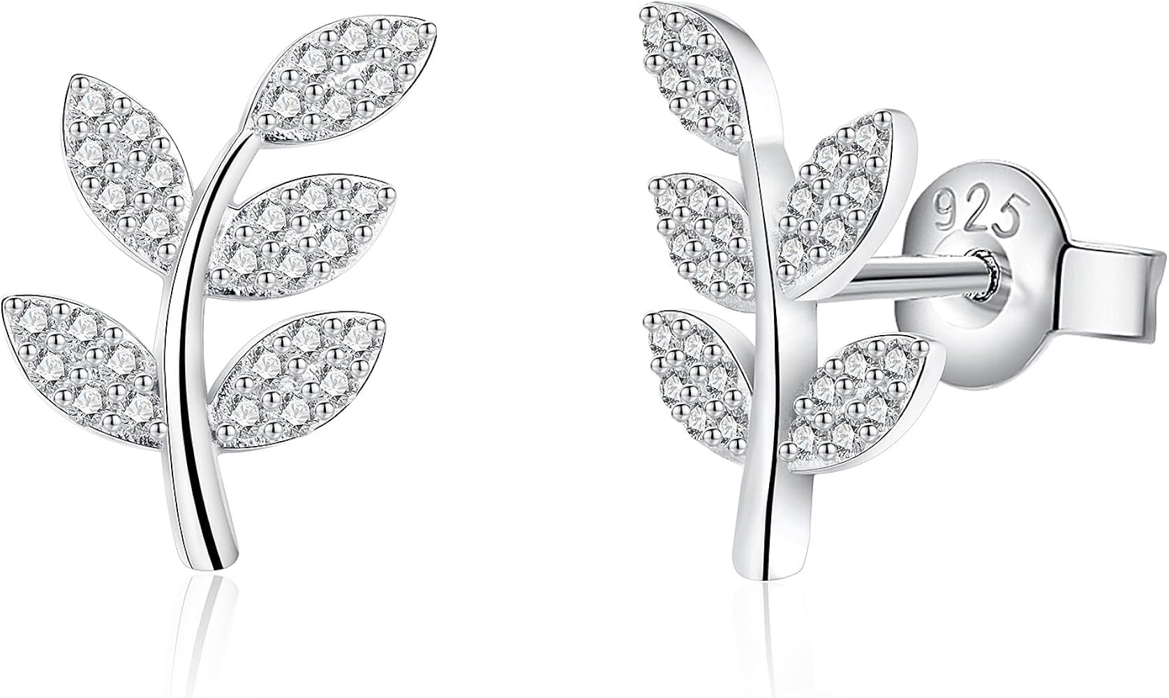 IMOLOVE Moissanite Stud Earrings for Women, Trendy 0.3 Carat Lab Created Moissanite Sterling Silv... | Amazon (US)
