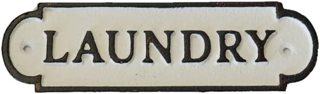 Cast Iron Laundry Sign, Door Plaques, Farmhouse Decor | Amazon (US)