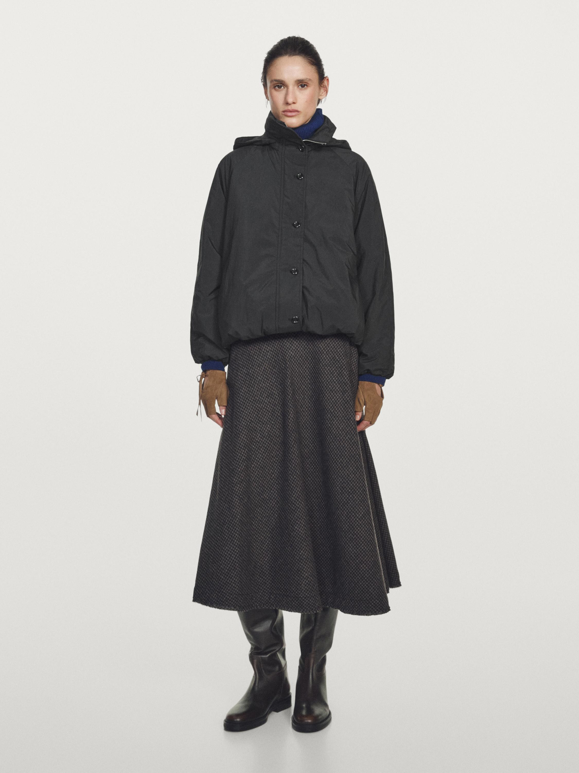 Water-repellent padded parka with high neck | Massimo Dutti US