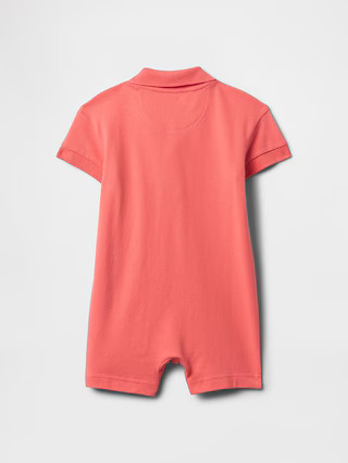 Baby Pique Polo Shorty One-Piece | Gap (US)