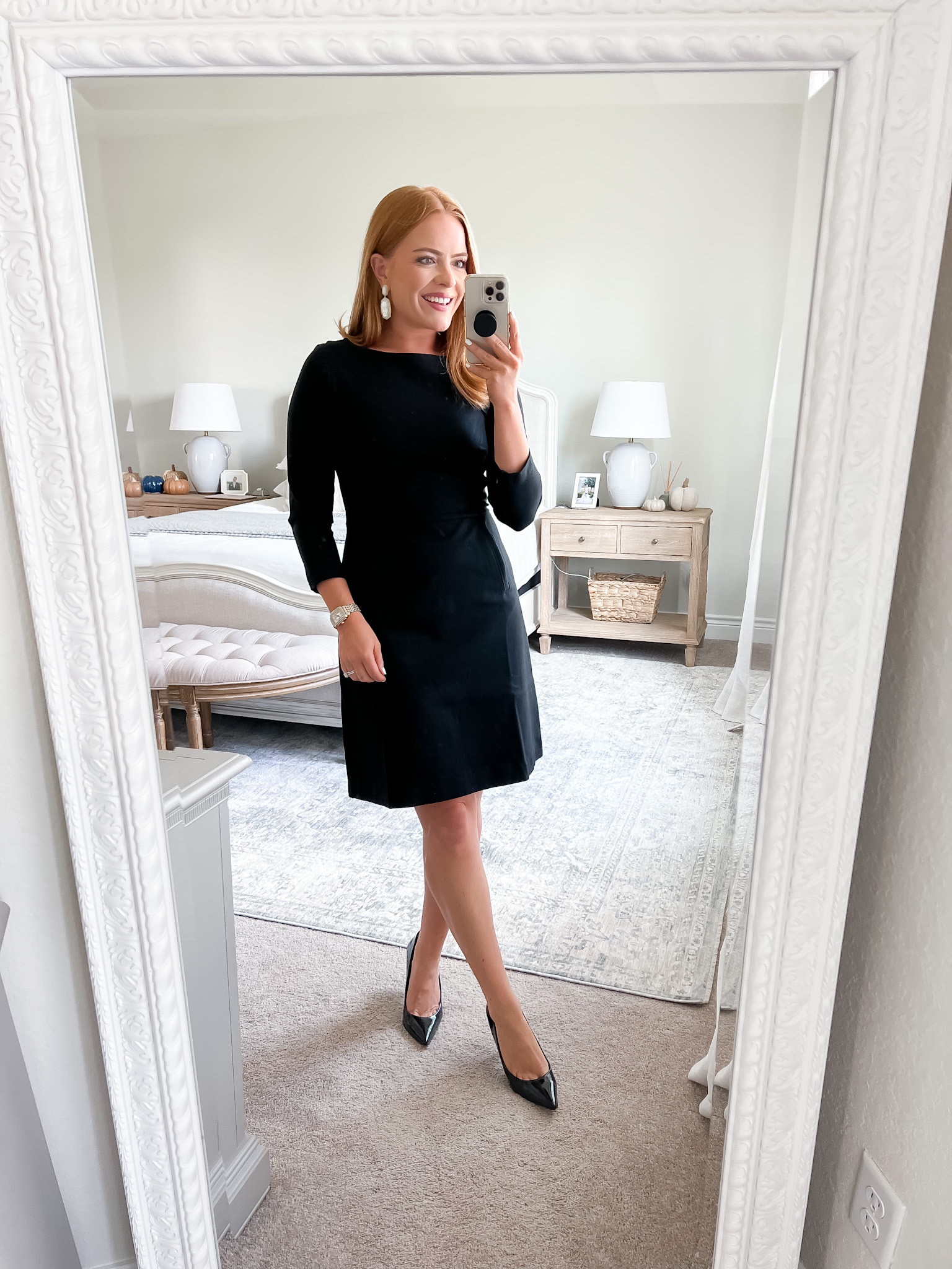women's black dress wedding guest High-Stretch Midi Crafted to provide both Dark-Navy La Femme Off the Size:2T Dress