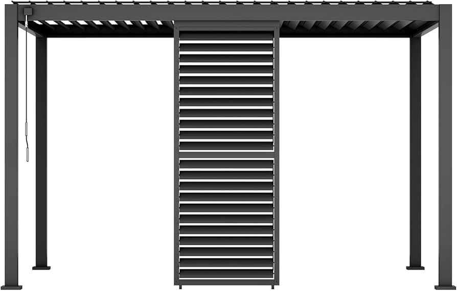 Accessory - Aluminum Fixed Shutter Wall 1/3 10' Side for 80/88 Series, Elegant Louvered Design fo... | Amazon (US)