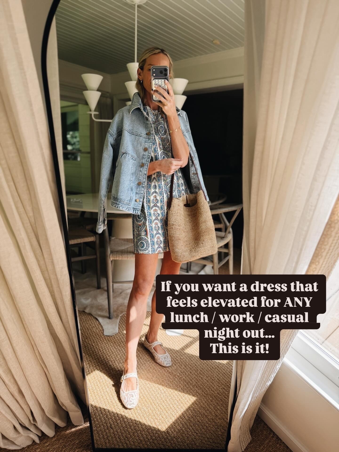 Worn so many times!! Size small. And the Zara jacket / on sale shoes / fave everyday raffia tote 