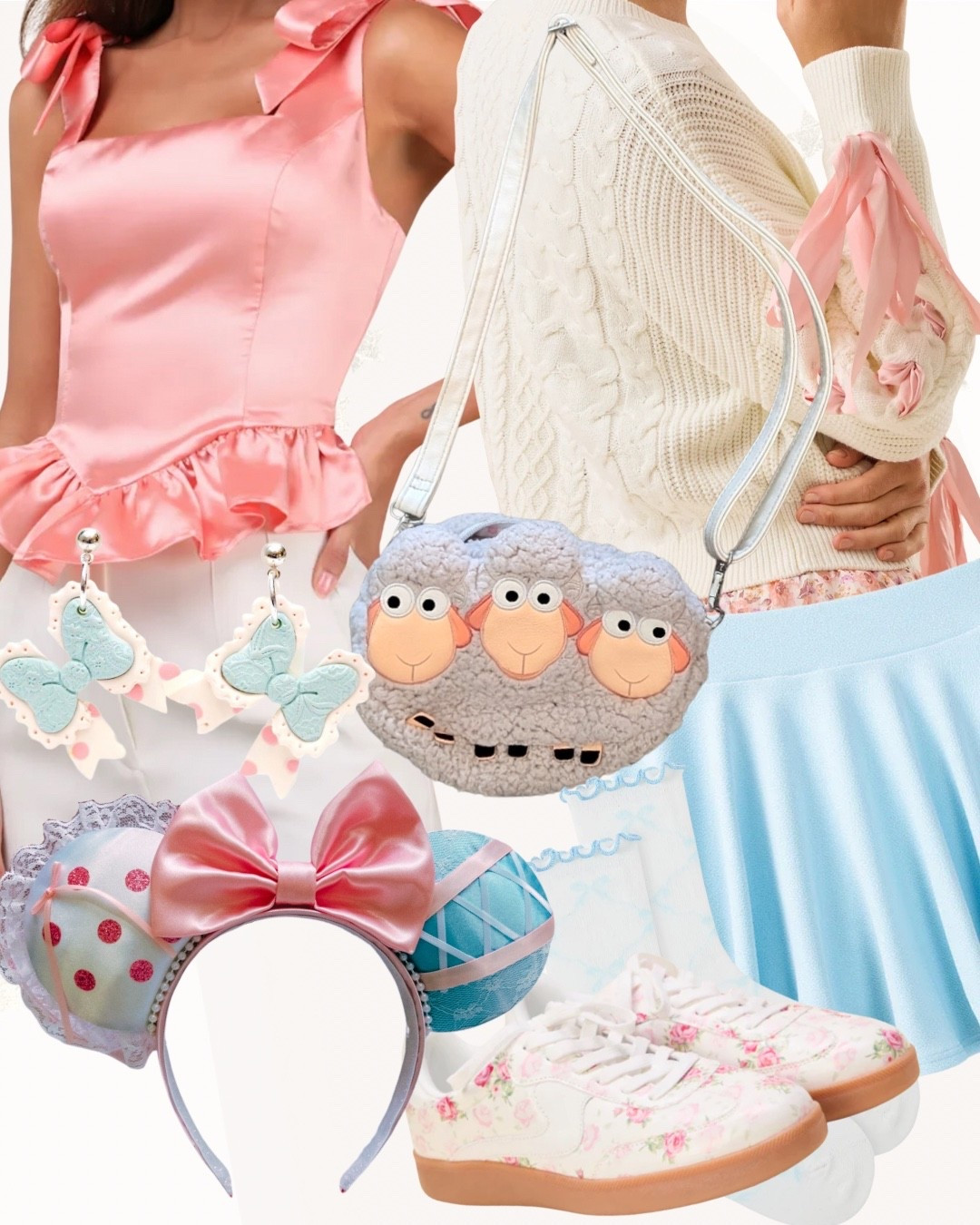 Inspired by Bo Peep from “Toy Story” 🎀🩵🐑🐑🐑