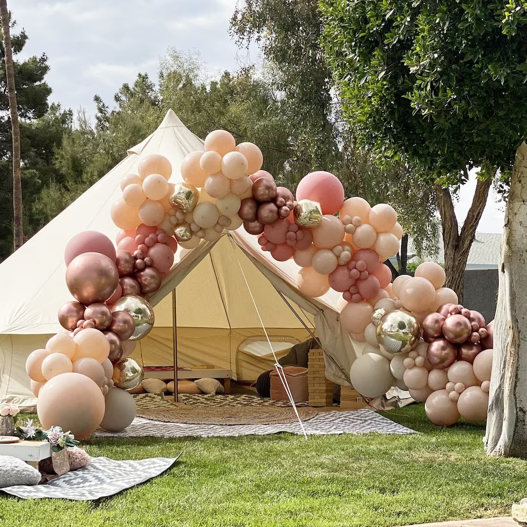 Blush Balloon Garland Kit | MATTE Balloons | Boho Balloon Arch Kit | DIY Balloon Arch | Bridal Sh... | Etsy (US)