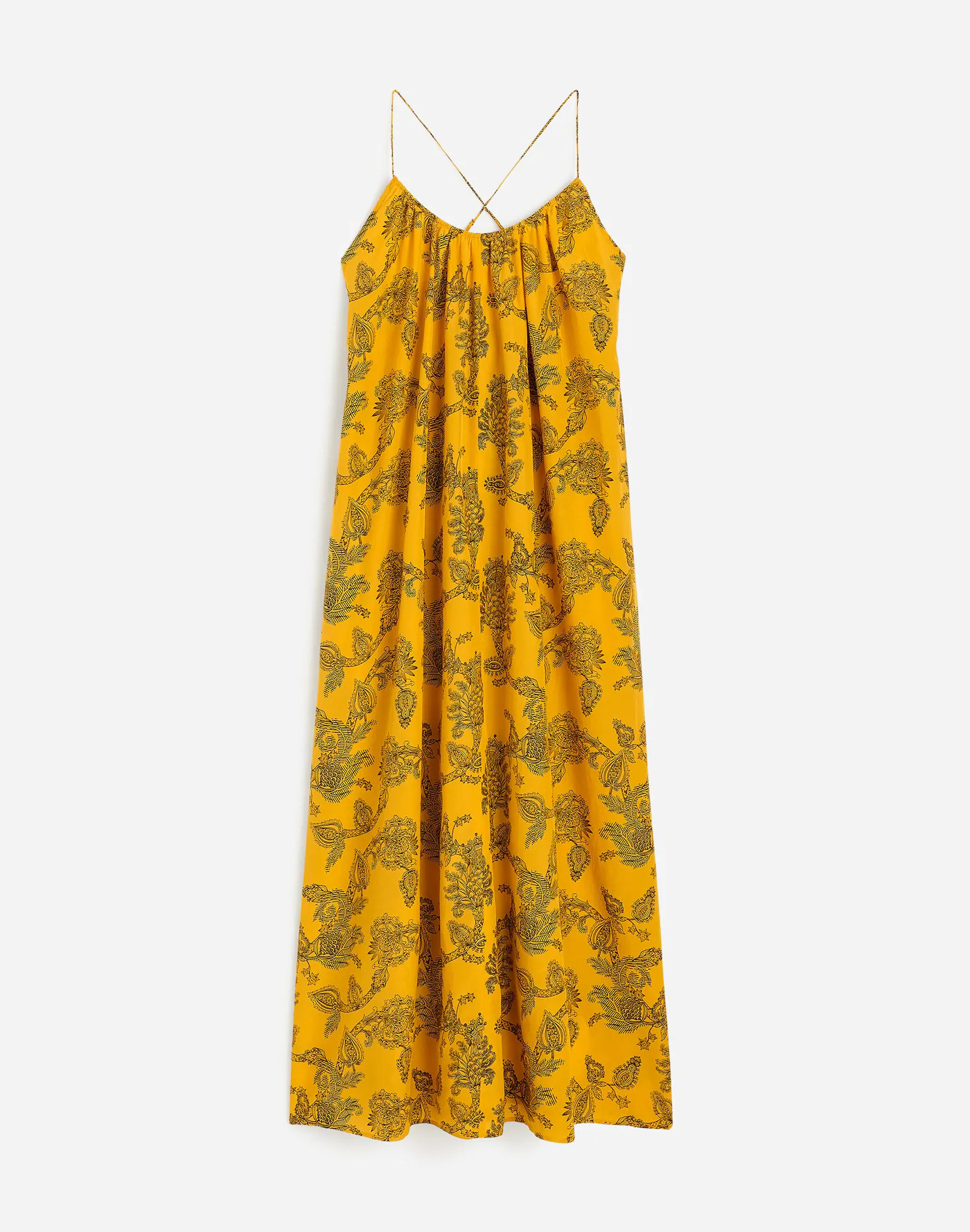 U-Neck Crossback Maxi Dress in Paisley | Madewell