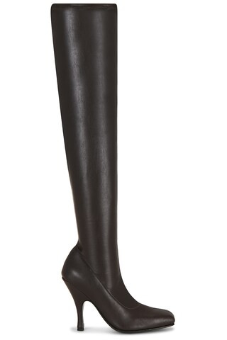 GIA BORGHINI Lea Over The Knee Boot in Brown. - size 39 | Revolve Clothing (Global)