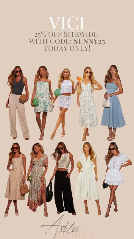 Vici has 25% off sitewide when you use the code SUNNY25 such cute styles are on sale and would be perfect for a vacation!

Vici, Vici collection sale, vacation style, vacation outfits, summer dresses, matching sets, beach style, beach cover up

#LTKsalealert #LTKfindsunder100 #LTKfindsunder50