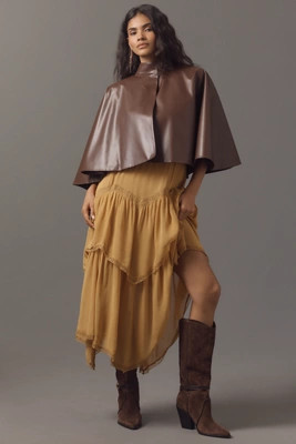 Mare Mare Faux-Leather Cape | Anthropologie (US)