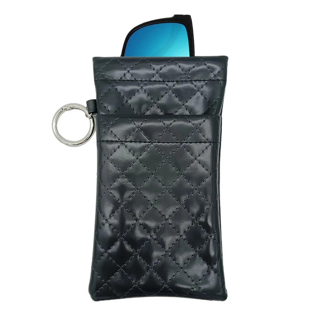 Glasses Case Double Pouch, Large Squeeze Top Sunglasses Case with Buckle, Birthday Gifts for Wome... | Walmart (US)