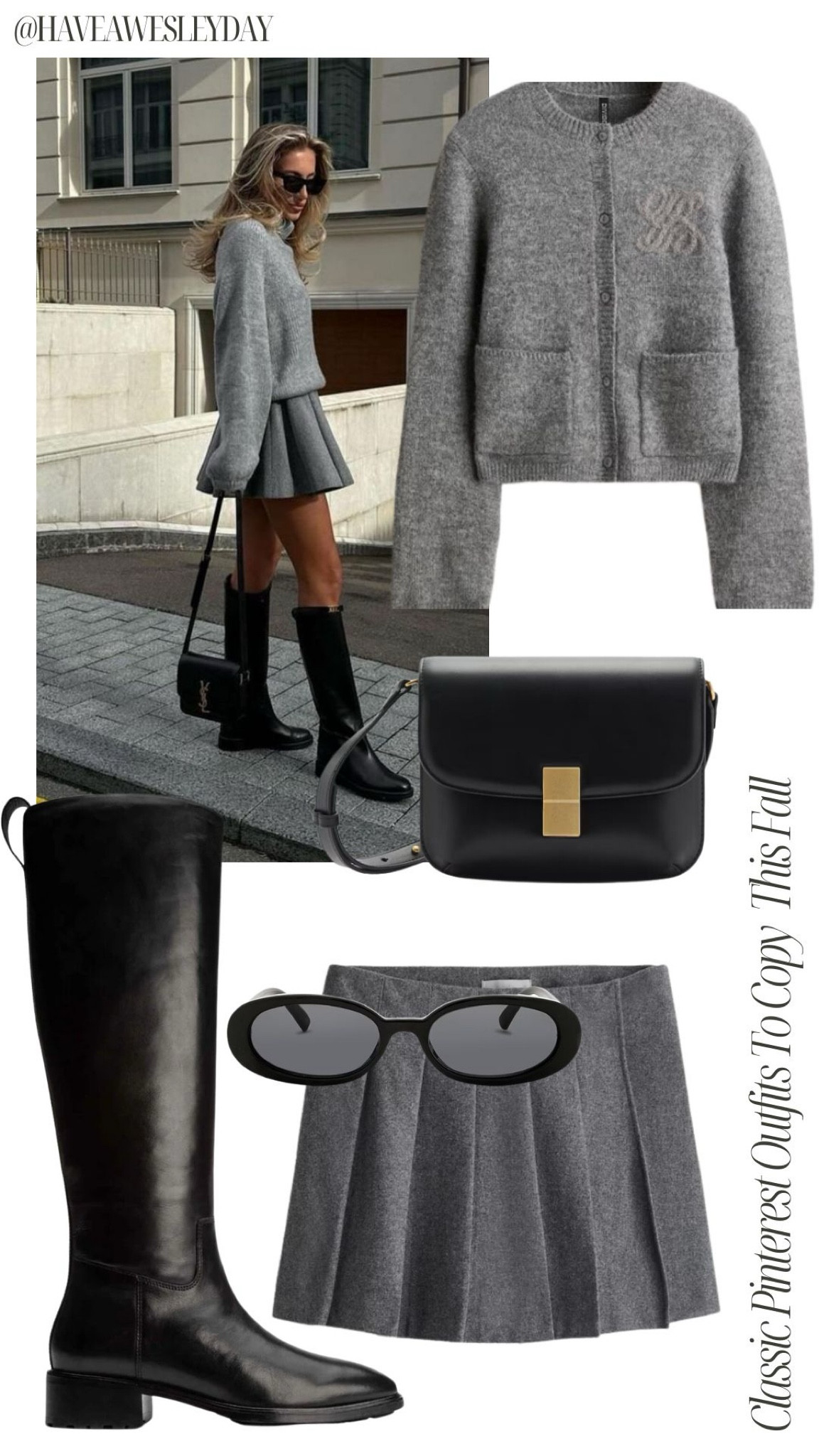 Classic Pinterest Outfits to Copy This Fall | groutfit, all grey outfit, mini skirt, tall black leather boots, crossbody bag

Classic style, classy outfits, fall outfit idea, Pinterest girl style, fall fashion, sec gameday, football season fashion 

#LTKStyleTip #LTKSeasonal #LTKWorkwear