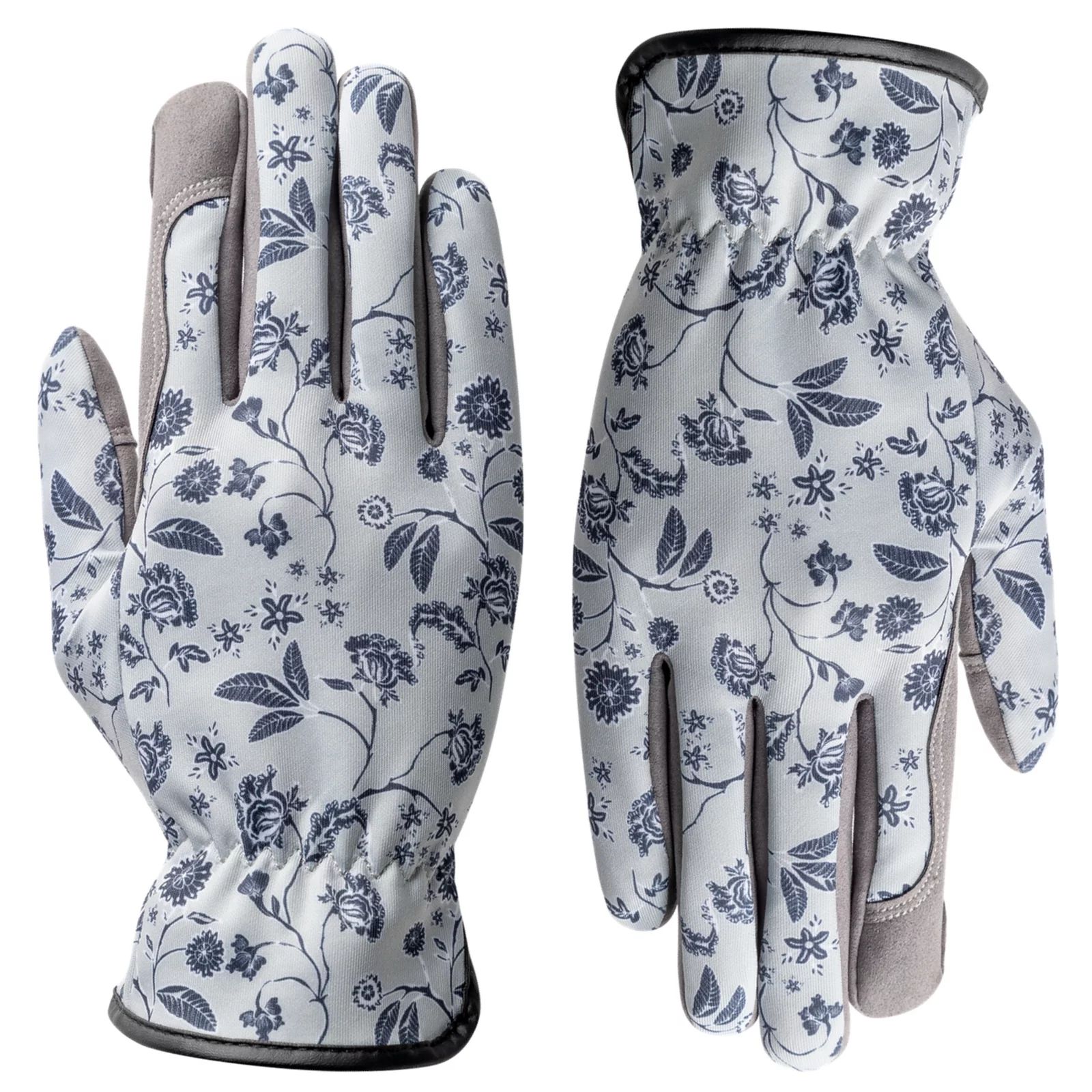 KAYGO Garden Gloves for Women,Synthetic Leather Work Gloves for Garden,Yard,Gray&White Color | Walmart (US)