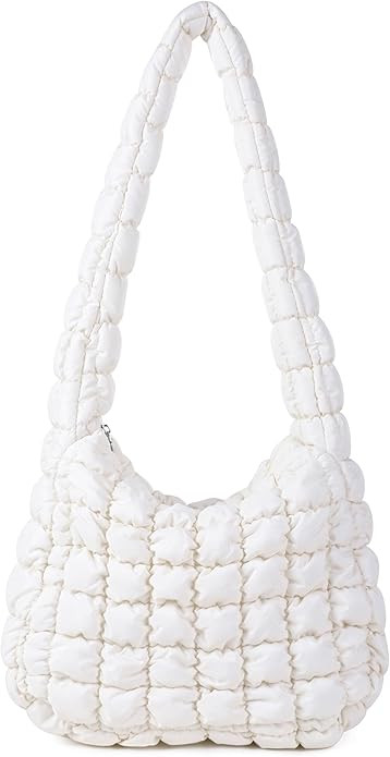 Rejolly Puffer Quilted Shoulder Bag for Women Puffy Bubble Tote Bag Lightweight Nylon Handbag Pad... | Amazon (US)