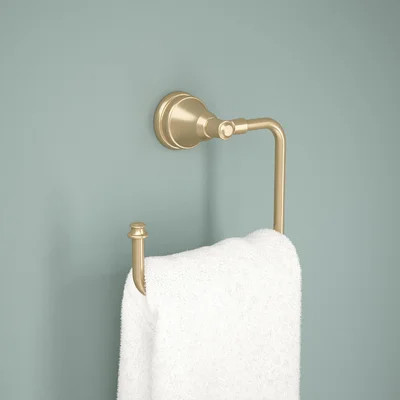 Mylan Wall Mount Square Open Towel Ring Bath Hardware Accessory | Wayfair North America