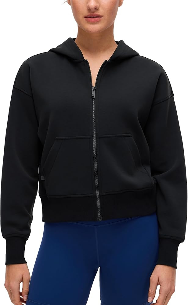 CRZ YOGA SoftAura Full Zip Hoodies for Women - Workout Casual Zipper Hooded Sweat Shirts with Poc... | Amazon (US)