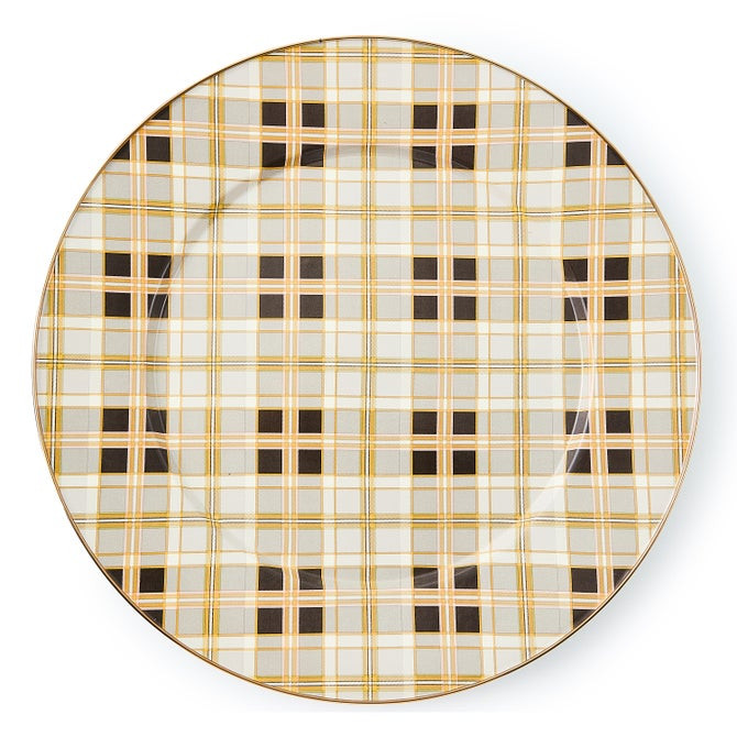 Tartan Mocha Serving Platter | MacKenzie-Childs