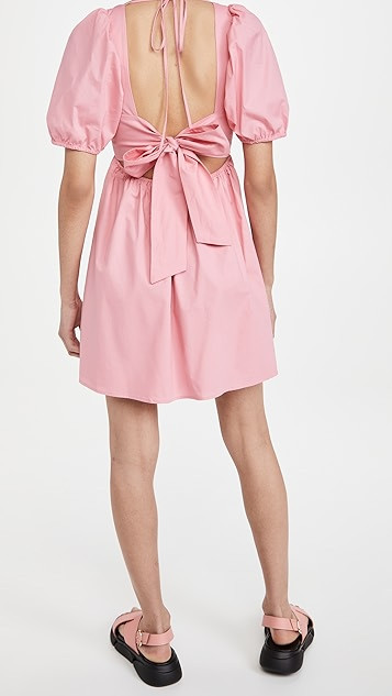 Tie Back Puff Sleeve Mini Dress | Shopbop