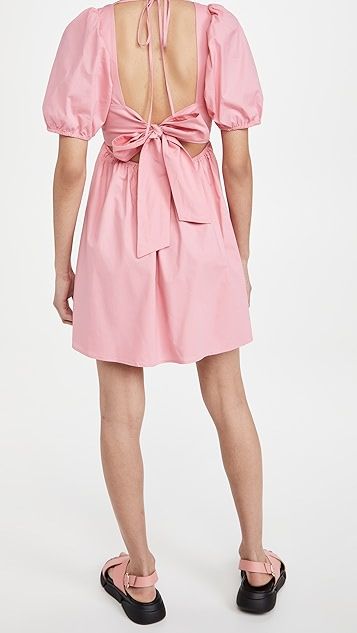 Tie Back Puff Sleeve Mini Dress | Shopbop
