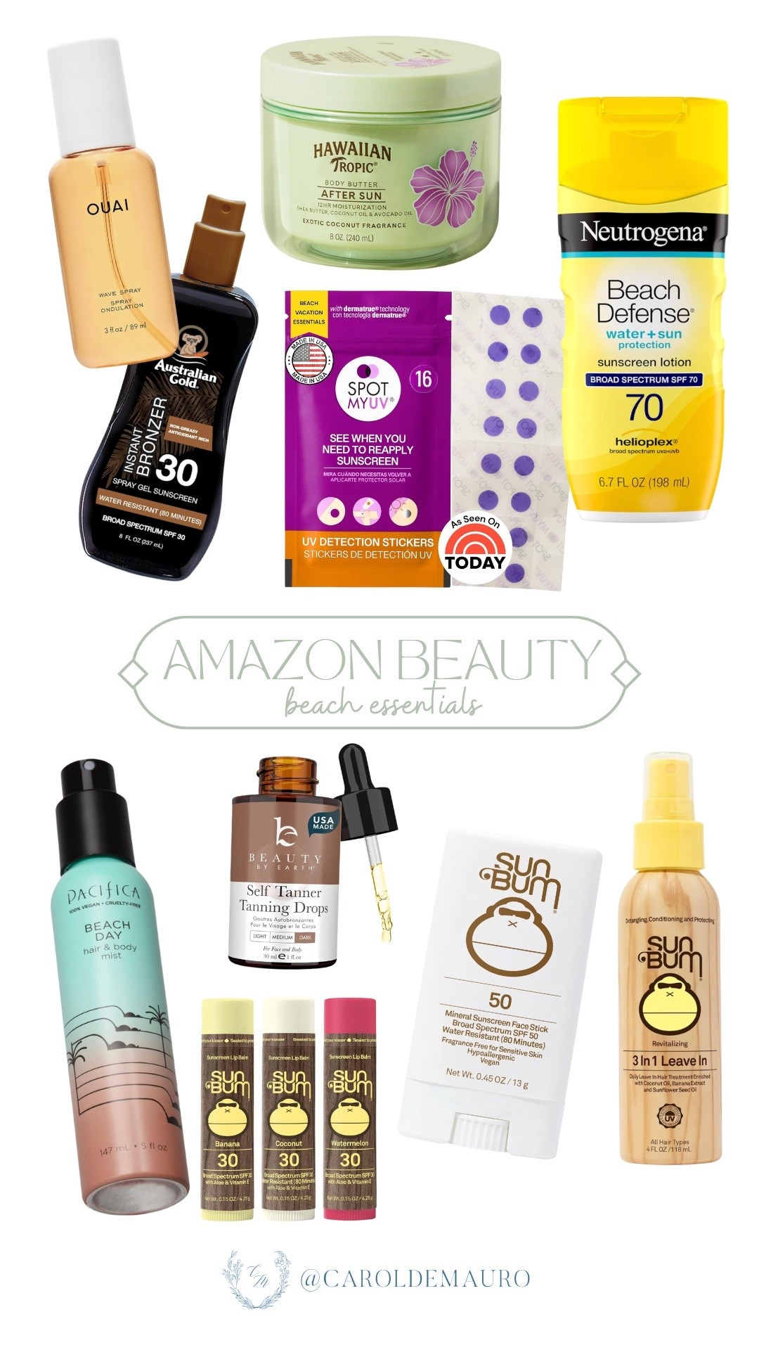Consider your beach bag officially restocked! SPF is the only accessory you should be worried about for your next trip! From tanning drops to UV detection stickers, these Amazon finds are keeping the glow real and the sunburns away.

sunscreen protection, beauty essentials, beach must haves, packing tips, skincare, travel tips, sun care, summer skin, sun bum

#LTKU #LTKSeasonal #LTKBeauty