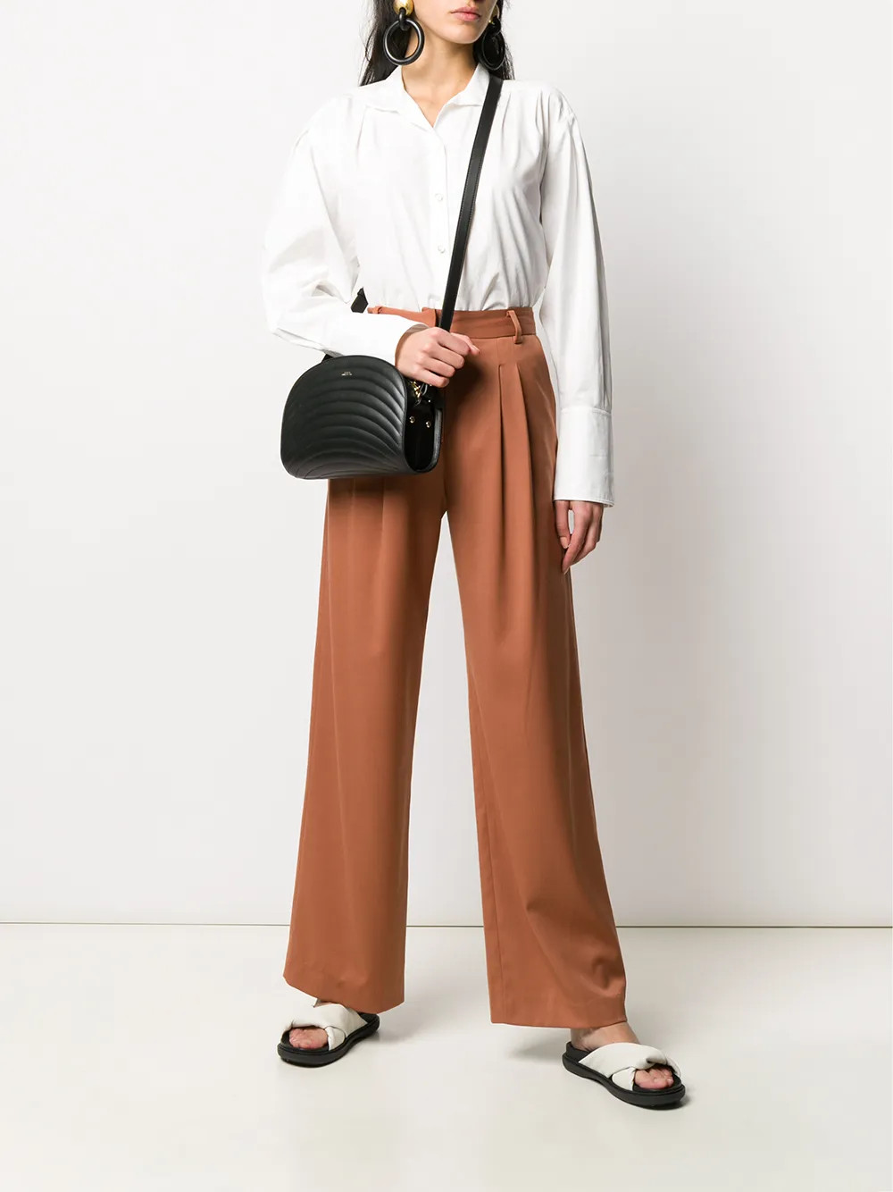 quilted logo crossbody bag | Farfetch (US)