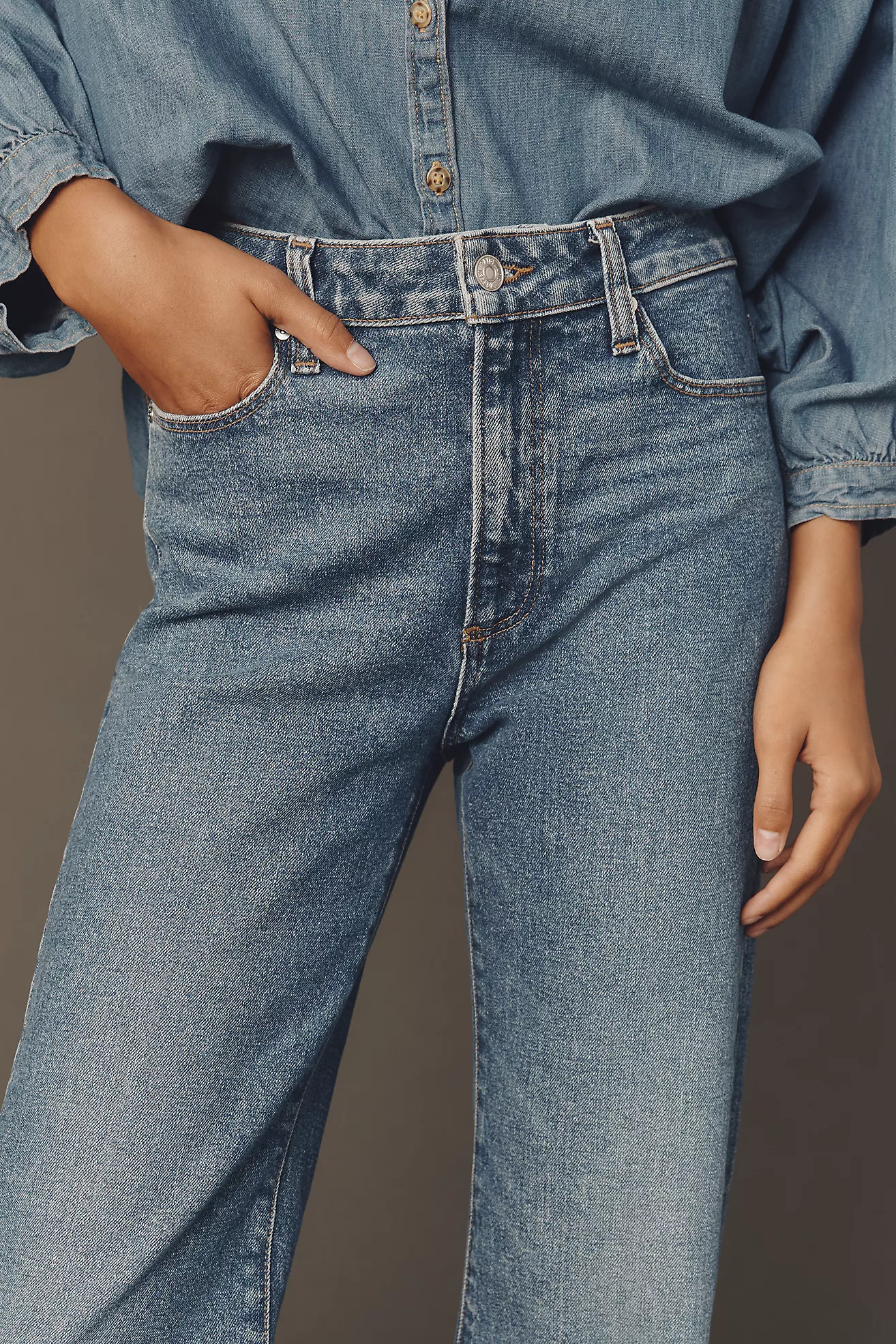 PAIGE Sofia Mid-Rise Flare Jeans | Anthropologie (US)