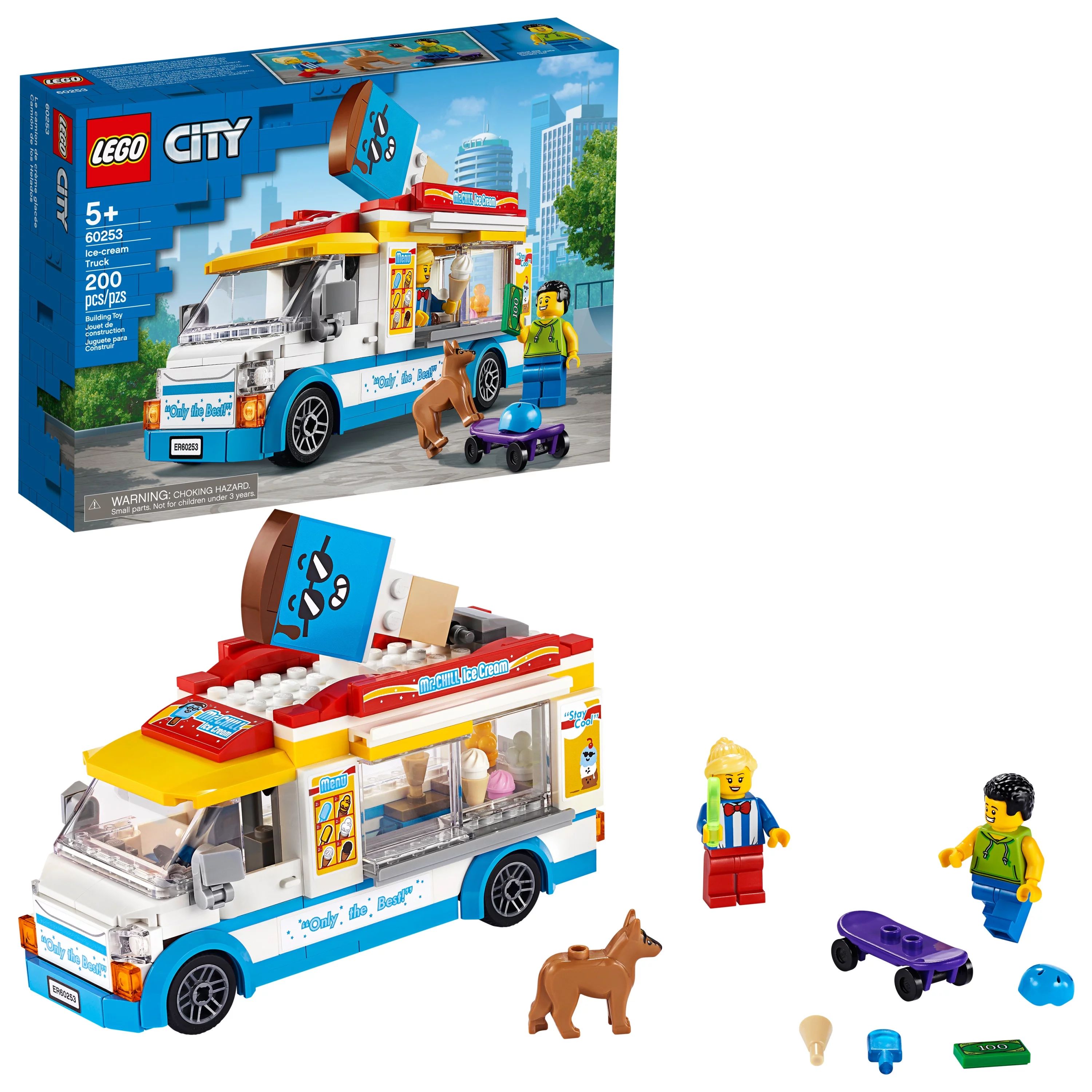 LEGO City Ice-Cream Truck 60253 Building Set for Kids (200 Pieces) - Walmart.com | Walmart (US)