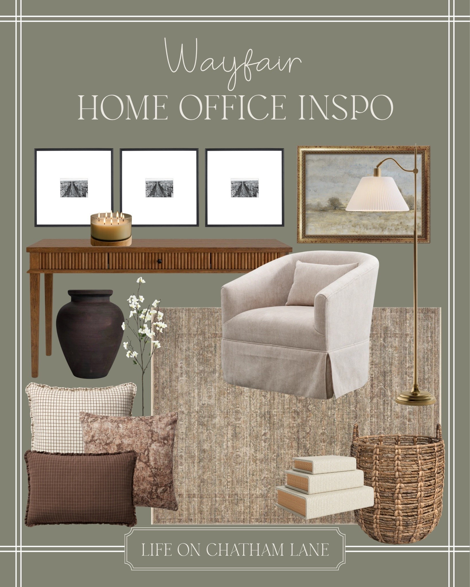 Wayfair home office inspo! Loving this setup for a clean, neutral office at home. 🤎 @Wayfair 

#LTKHome