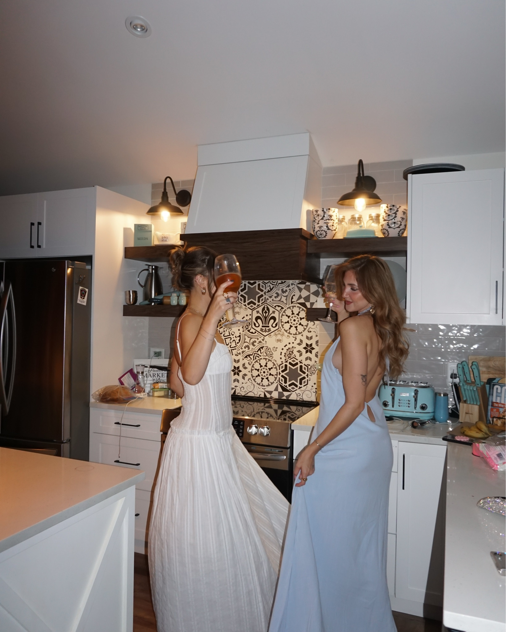 Cottage core maxi dresses, flowy dresses