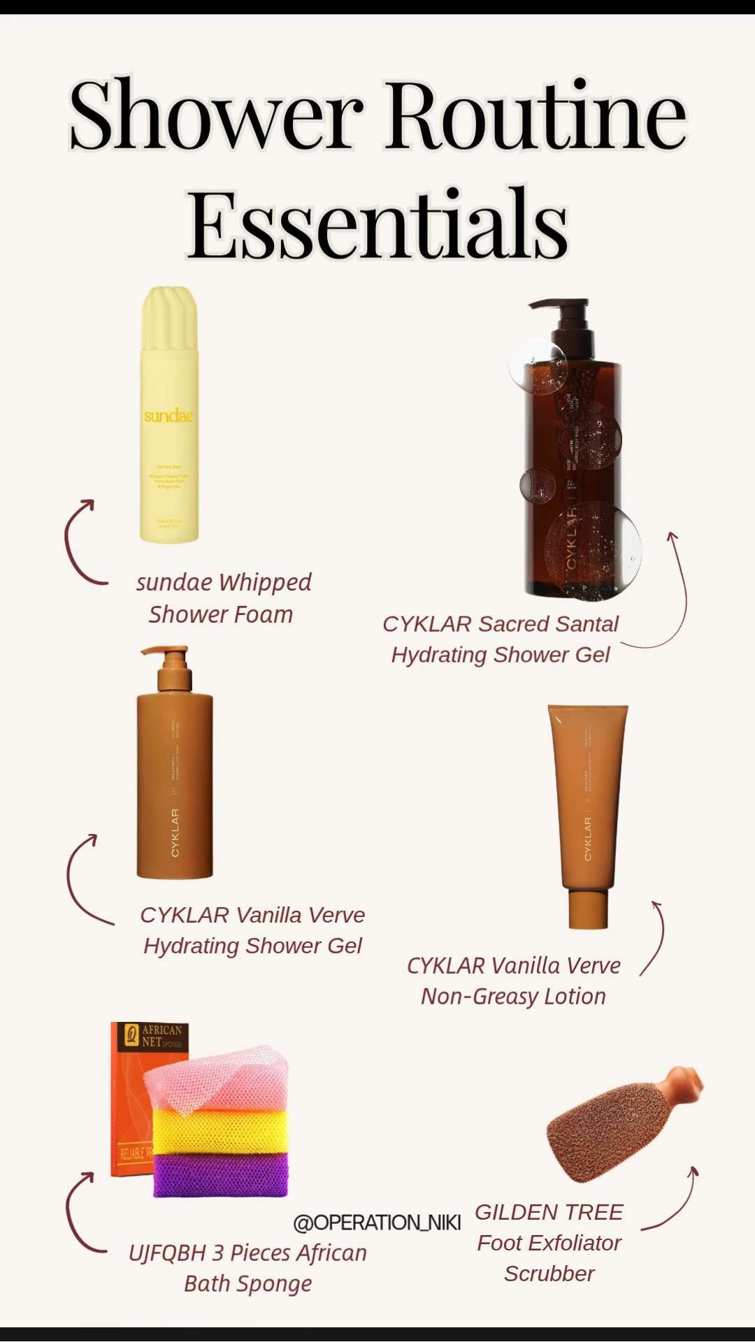 Elevate your everyday with these Shower Routine Essentials. 🚿✨ There is nothing like a refreshed, organized shower to make your morning feel like a spa retreat as we head into the new season.

From hydrating body washes to exfoliating tools that give you that perfect spring glow, having your favorites right at your fingertips makes all the difference. It is the ultimate way to reset and feel brand new every single day. 🧼🌸

Follow for more @OPERATION_NIKI on IG, TikTok, & Facebook

#ShowerRoutine #SelfCare #SpringRefresh #BodyCare #ShowerEssentials #GlowUp #BathroomOrganization #HygieneRoutine #OperationNiki #AmazonBeauty #SpringClean2026 #DailyRoutine 

 #LTKmorningroutine #LTKselfcare #LTKBeauty