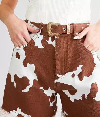 Cow Print Short | Buckle