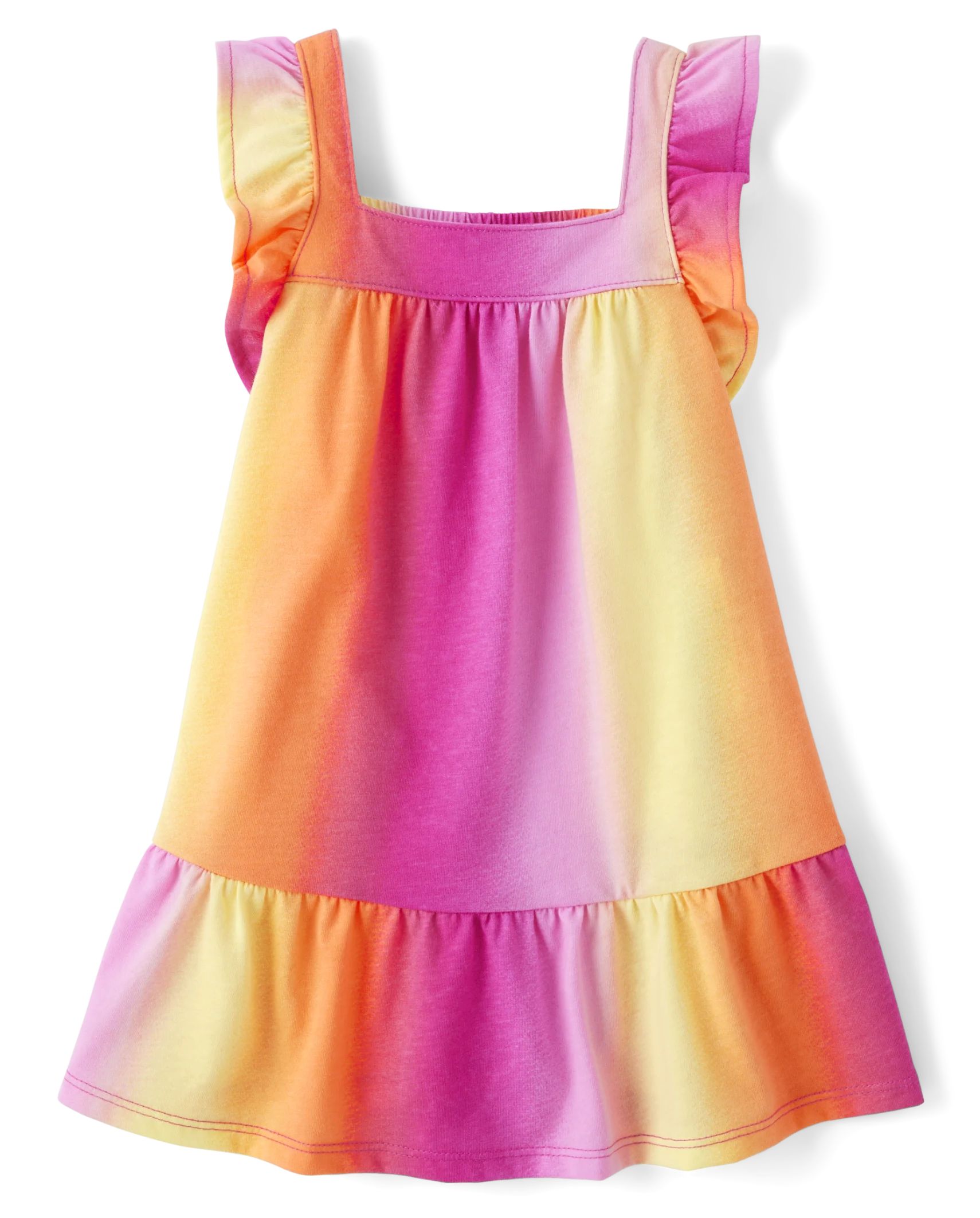 Baby And Toddler Girls Ombre Ruffle Dress - sun | The Children's Place