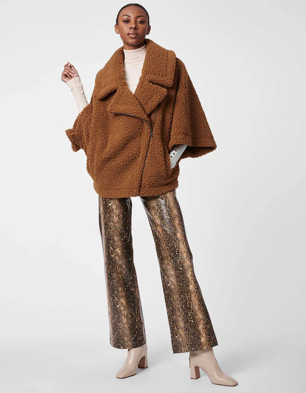 Metropolitan Asymmetric Sherpa Jacket | Bernardo Fashions