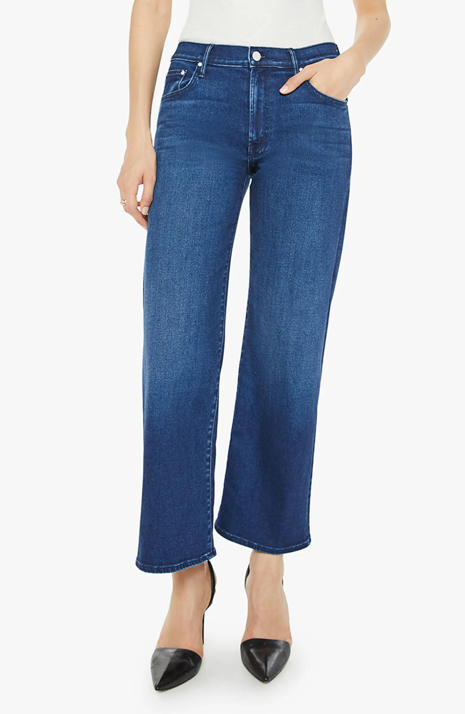 The Maven High Waist Ankle Wide Leg Jeans | Nordstrom