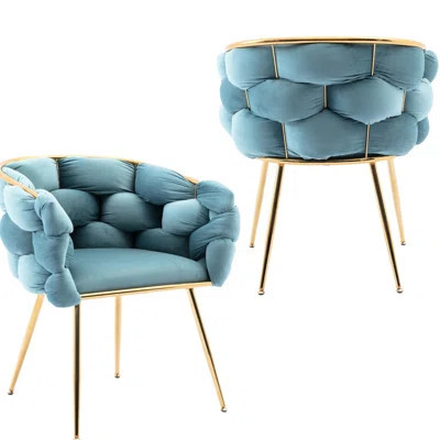 Hobert Luxury Velvet Chair For Dresser - Simple Design, Soft Feel, Comfortable Interior Modern Atmosphere, Unique Seating In Bedroom | Wayfair North America