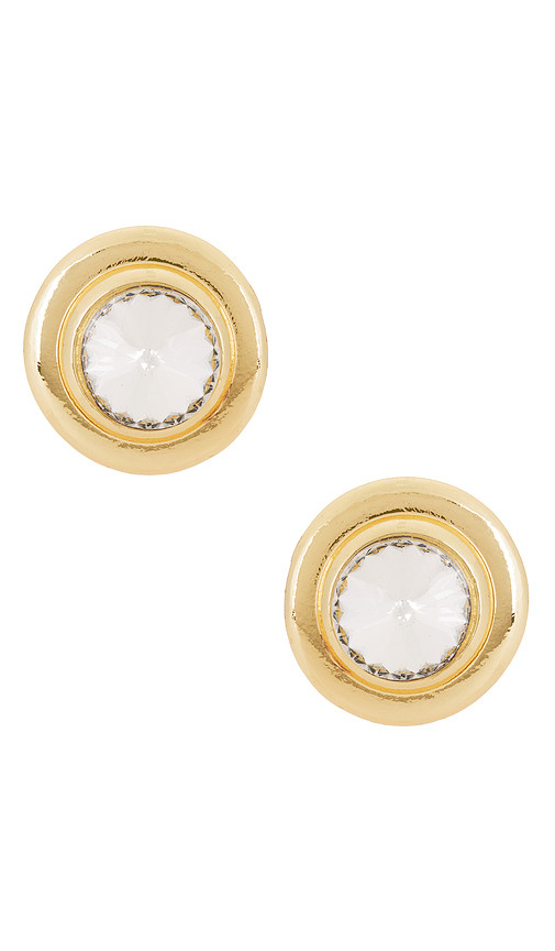 Glimmer Stud Earrings in Silver | Revolve Clothing (Global)